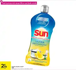 Carrefour Liquide vaisselle et main sun offre