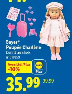 Lidl Bayer poupée charlène offre