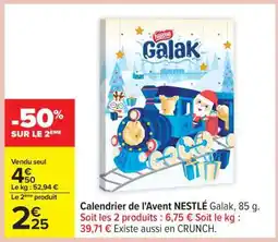 Carrefour Calendrier de l'Avent NESTLÉ Galak offre