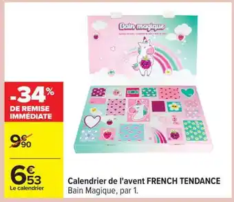 Carrefour Calendrier de l'avent FRENCH TENDANCE offre