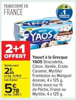 Carrefour Yaourt à la Grecque YAOS offre