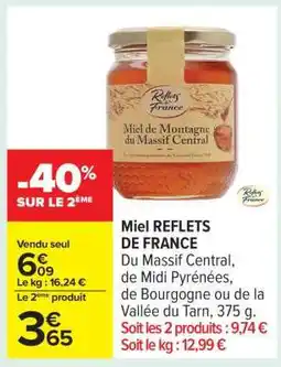 Carrefour Miel REFLETS DE FRANCE offre