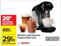 Carrefour Machine multi-boissons Tassimo Style noire offre