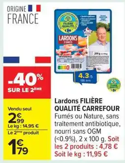 Carrefour Lardons Filière Qualité Carrefour offre