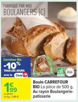 Carrefour Boule CARREFOUR BIO offre
