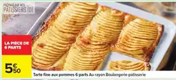 Carrefour Tarte fine aux pommes 6 parts offre
