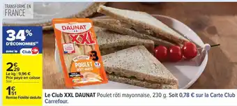 Carrefour Le Club XXL DAUNAT offre