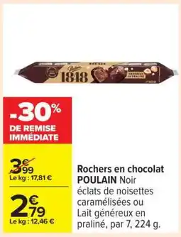 Carrefour Rochers en chocolat POULAIN offre
