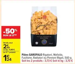 Carrefour Pâtes GAROFALO offre