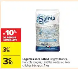 Carrefour Légumes secs SAMIA offre