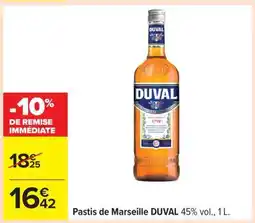Carrefour PASTIS DE MARSEILLE DUVAL offre