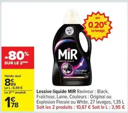 Carrefour Lessive liquide MIR Raviveur offre