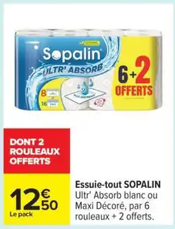 Carrefour Essuie Tout Sopalin offre