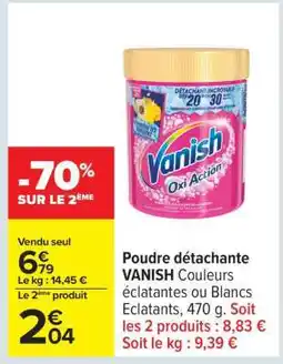Carrefour POUDRE DÉTACHANTE “VANISH” offre