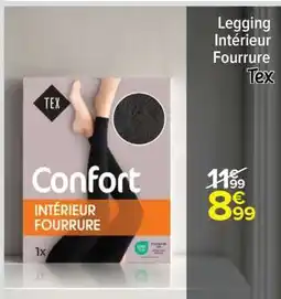 Carrefour Legging Intérieur Fourrure Tex offre