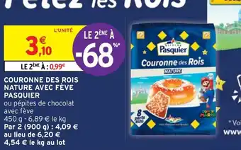 Intermarché Hyper Couronne des rois nature avec fève Pasquier offre