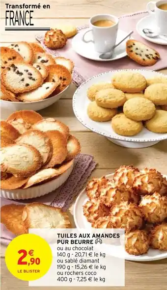 Intermarché Hyper Tuiles aux amandes pur beurre offre