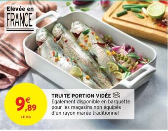 Intermarché Hyper Truite portion vidée offre