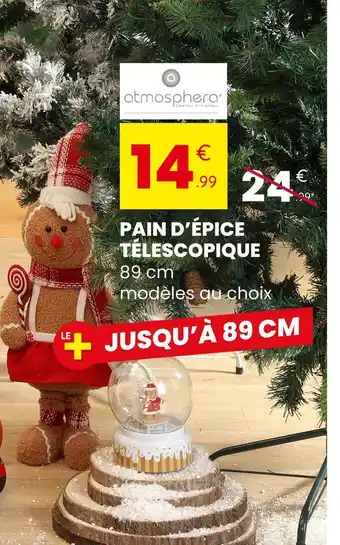 Stokomani ATMOSPHERA Pain d’épice télescopique offre