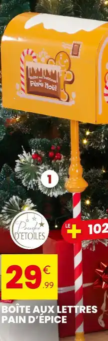 Stokomani Boîte aux lettres pain d'épice offre