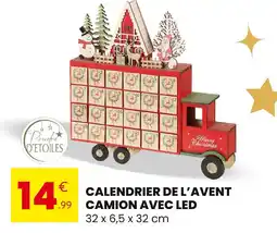 Stokomani Poussière D'Étoiles Calendrier de l'Avent Camion avec LED offre