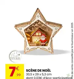 Stokomani POUSSIERE D'ETOILES Scène de Noël offre