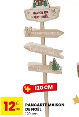 Stokomani Pancarte Maison de Noël offre