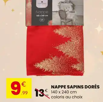 Stokomani ATMOSPHERA Nappe Sapins Dorés offre