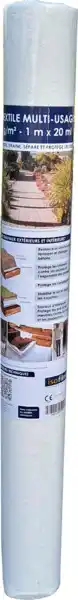 Brico Dépôt Geotextile multi-usage - 100 g/m² - 1 m x 20 m offre
