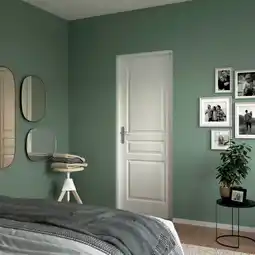 Brico Dépôt Bloc-porte 3 panneaux prépeint ordesa 73 cm offre