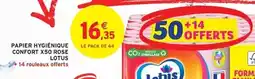 Intermarché Hyper Lotus - papier hygiénique confort x50 rose offre