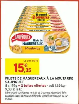 Saupiquet - filets de maquereaux à la moutarde