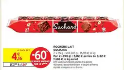 Intermarché Hyper Suchard - rochers lait offre
