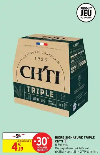 Intermarché Hyper Bière signature triple ch'ti offre