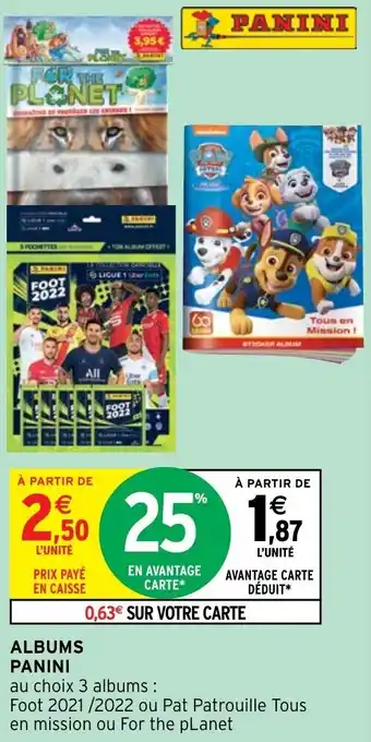 Intermarché Hyper Albums panini offre