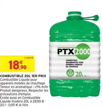 Combustible 20L 1ER prix