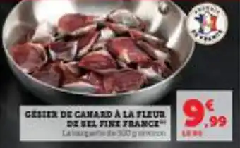 Gesier de canard à la fleur de sel fine france