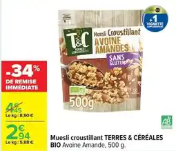 Carrefour Céréal - muesli croustillant offre