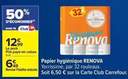 Carrefour Renova - papier hygiénique offre