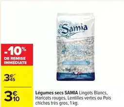 Carrefour Samia - légumes secs offre