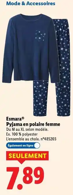 Polaire - pyjama en femme