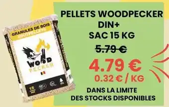Point Vert Pellets woodpecker din+ offre