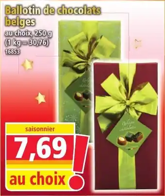 Norma Ballotin de chocolats belges offre