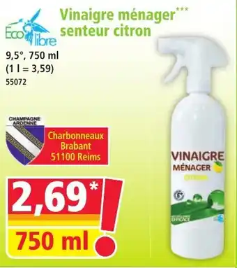 Norma Vinaigre ménager senteur citron offre