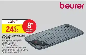 Intermarché Hyper Beurer - coussin chauffant offre