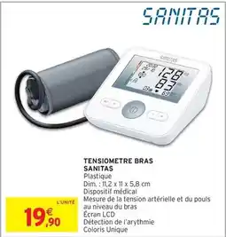 Intermarché Hyper Sanitas - tensiometrie bras offre