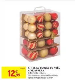 Intermarché Hyper Atmosphera - kit de 60 boules de noel offre