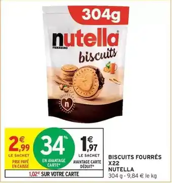 Intermarché Hyper Ferrero rocher - biscuits fourrés x22 offre