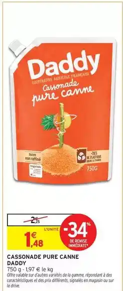 Intermarché Hyper Daddy - cassonade pure canne offre