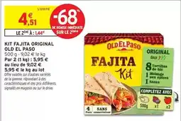 Intermarché Hyper Old el paso - kit fajita original offre